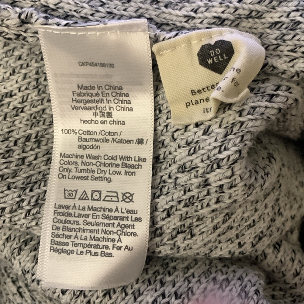 Madewell Black & White Speckled Clemence Cropped Cardigan- NWT - Picture 11 of 11